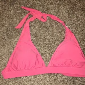 orange/ pink swimsuit top